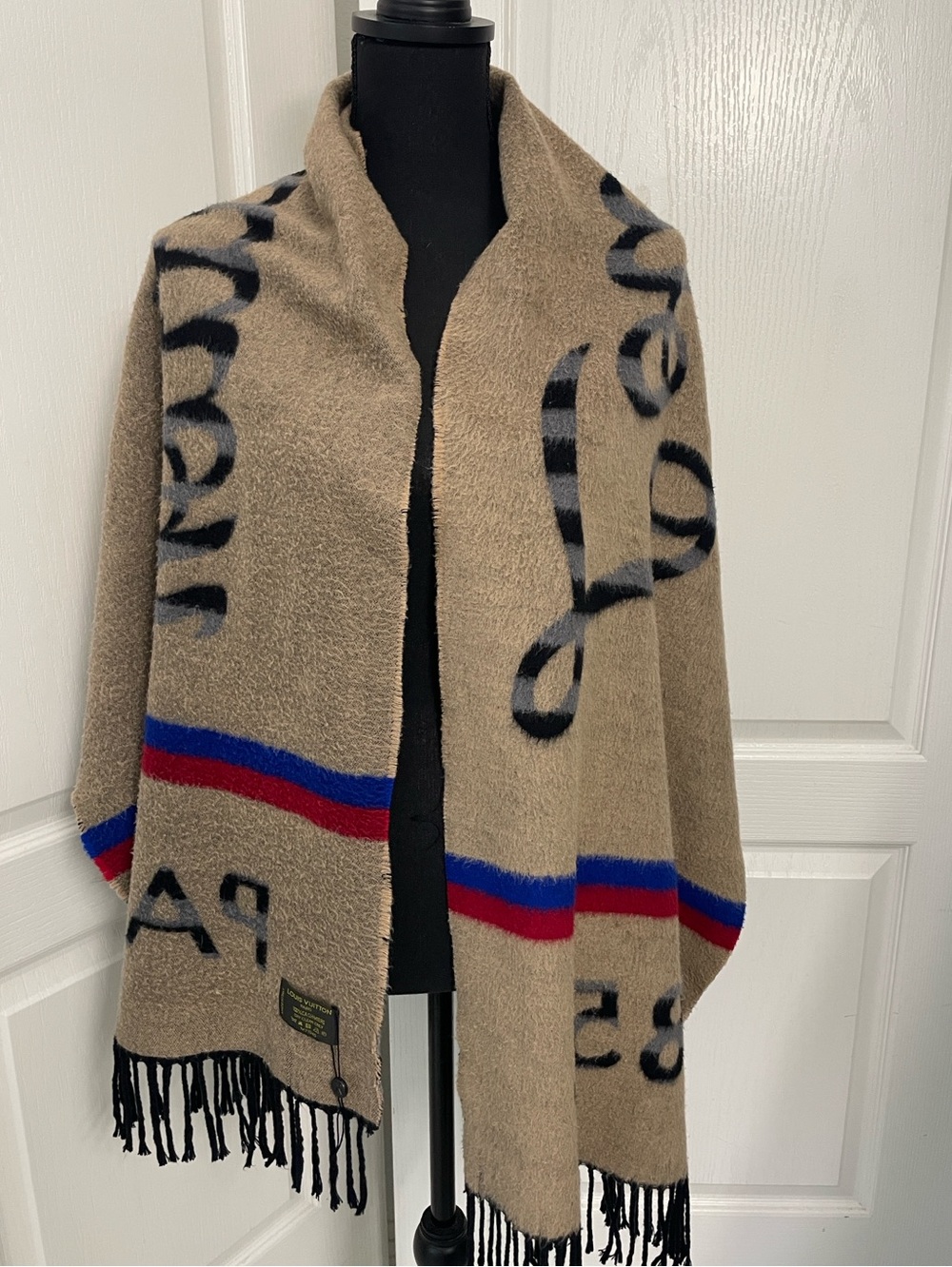 PARIS 1854 scarf shawl wrap 19x72” designer inspired